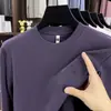 Sudadera de cuello redondo antibacteriana de 10 A para hombre Camiseta 2026 Primavera y Otoño Nueva Moda Casual Estampada de Manga Larga Camiseta Básica para Hombre