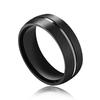 Anel de Joia Atacado Anel Masculino Clássico Atmosférico Anel de Aço Titânio Preto AliExpress Venda Quente