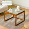 Mesa de Centro Sala de Estar Hogar Mesa de Té Mesa de Té Apartamento Pequeño Lujo Ligero Moderno Vidrio Madera Maciza Balcón Celebridad de Internet Dormitorio Sentado Piso