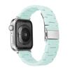 Para Apple Apple Watch 7 Correa de Resina Acrílica Color Caramelo Correa de Silicona Samsung Tres Correas