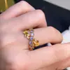 Ventas Directas de Fábrica, Anillo de Tanzanita Natural Más Vendido Transfronterizo, Incrustación Finamente Elaborada en Plata 925, Piedra Principal Totalmente Limpia de 3 mm