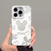 Capa Vazia do Mickey Mouse Adequada para Apple 17Promax, Iphone16, Modelos de Casal 15Plus/14Pro, Fofo 13