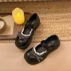 Sapatos Mary Jane de renda com laço estilo vintage francês para mulheres, novos sapatos pequenos de couro JK japoneses para o outono de 2026