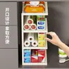 Estante de almacenamiento para film plástico, organizador de compartimento de gabinete, organizador de arte en hierro simple de plástico para bolsas de plástico con espacio de capas ahorrador
