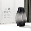 Vaso de vidro fosco novo de luxo leve estilo europeu decoração de casa sala de estar mesa de jantar arranjo de flores flor seca decoração de arte criativa