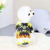 Nuevas Camisetas para Mascotas de Primavera y Verano para Perros y Gatos Pequeños y Medianos de Playa Isla Hawaiana Venta Caliente Transfronteriza