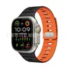Adequado para Apple Watch Séries 7, 8, 9, 10, SE, Ultra 2/3 - uma pulseira de relógio de silicone magnética forte de alta qualidade