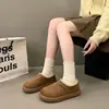 Sapatos pós-parto usam sapatos de algodão grossos para aquecimento, mais sapatos de algodão com veludo para mulheres, slip-on de inverno, uso bidirecional, espessados, sola de neve 2026