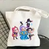 Bolsa de Lona Estampada Grupo Bruja Cazador Kpop para Mujer, Portátil, de Hombro, Moda, Estudiante, Bolsa de Lona, Bolsa Diaria para Compras