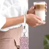 Porta credencial retráctil de fácil extracción en stock del fabricante Tarjetero para credencial de trabajo con impresión UV Clip giratorio para credencial con estampado de leopardo Cordón tejido Venta al por mayor