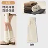 Polainas cálidas y gruesas Y2K para mujer, calcetines largos a prueba de viento para otoño e invierno, versión extendida, polainas versátiles, calcetines largos
