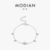 Nicho Simple Plata Esterlina S925 Incrustada Lujo Ligero Pulsera Aobao Diseño Original Moda Celebridad de Internet Explosivo Joyería al Por Mayor