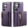 M5 Es Adecuado para Samsung S23 Ultra Estuche Protector tipo Cartera Antirrobo S26 Ultra Estuche Magnético para Teléfono Dos en Uno