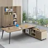 Escritorio y Silla de Oficina Ejecutiva Combinación Simple Moderno Escritorio Ejecutivo Mesa de Presidente Gerente Supervisor Muebles de Oficina de Gama Alta