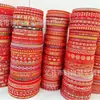 Laço de fita festivo estilo chinês vermelho grande de 1,0-1,7 cm acessórios para roupas de minorias étnicas atacado