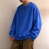 Coleção Primavera/Outono 2026: Moletom Oversized com Gola Redonda para Homens, Novo Estilo Primavera/Outono, Blusa de Manga Longa Lisa para Casais