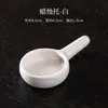 Suporte para vela queimador de aromaterapia com alça, pequeno prato de cerâmica para vela, porta-incenso, acessórios para incenso, colher para vela anti-queimadura
