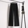 Pantalones de Traje Fluidos de Cintura Alta con Descuento de Marca 2026 Pantalones Largos Casuales para Mujer Tallas Grandes Rectos Adelgazantes de Pierna Ancha Pantalones de Vestir