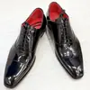 Zapatos de Hombre Hechos a Mano Populares 911Rs con Suela Roja, Aspecto de Alta Gama, Zapatos de Piel Genuina, Zapatos de Negocio para Boda de Punta Abierta Importados, en Stock del Fabricante
