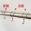 Gancho clip redondo de acero inoxidable 304, clip en forma de S para cocina, gancho para toalla de baño, clip para colgar tocino, gancho antideslizante
