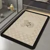 Tapete de piso de diatomita de luxo para entrada de banheiro, absorvente de água, secagem rápida, tapete antiderrapante para lavatório e vaso sanitário