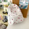 Nova Mochila Escolar Estilo 2026 para Mulheres, Estilo Ins Japonês, Fresca e Artística, Mochila Floral Casual Versátil para Meninas Jovens e Estudantes