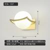 Lámpara de pared de cobre lámpara de noche de dormitorio led moderna minimalista villa americana lujo sala de estar escaleras lámpara de pared de latón