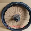 Conjunto Completo de Rodas Traseiras de Bicicleta, Acessórios, Pneus, Aros, Montagem de Freio V-Brake para Freio a Disco, Conjunto de Roda Traseira para Mountain Bike 26 polegadas