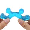 Corrector de valgo del pie, separador de dedos, órtesis para superposición de dedos, órtesis azul de tres orificios, separador de hueso del dedo gordo del pie