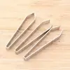 Clip de boca plana engrosado de espina de pescado de acero inoxidable clip de pluma de ganso clip para tirar del pelo removedor de pelo gadget de cocina