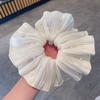 Tecido Liso Cor Morandi Estilo Coreano Acessórios de Cabelo Estilo Ins Gaze Bolha Elástico de Cabelo Flor de Cabelo Elegante Scrunchie