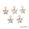 Accesorios de Colgante de Zirconia Incrustada en Aleación Colgante Pequeño Pulsera DIY Hecha a Mano Collar Pendientes Aretes Tachuelas Accesorios Decorativos