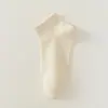Meias Femininas 100% Algodão para Primavera e Verão, Finas, Respiráveis, Absorventes de Suor, Meias de Cano Médio, Meias Curtas Versáteis, Meias Sem Costura, Meias Zhuji