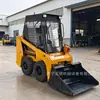 Retroescavadeira compacta todo-o-terreno, Estável para subir inclinações, Transferência e manuseio de materiais, Limpeza de terreno, Retroescavadeira compacta de tração nas quatro rodas