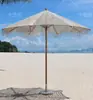 Guarda-sol de exterior, Guarda-sol de praia, Guarda-sol duplo, Guarda-sol de poste central giratório resistente ao vento e à água para uso externo em hotéis e pousadas, Fábrica de Foshan