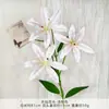 Flores Artificiais de Narciso e Lírio Falsas para Arranjos de Chão de Casamento, Arte Floral de Decoração de Salão de Casamento de Alto Padrão, Flores de Plástico para Arranjos de Flores DIY