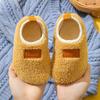 Calcetines de Piso de Invierno para Niños con Suela de Zapato Forro Polar Engrosado Antideslizante Suela Suave Calcetines de Zapato para Bebés Niños y Niñas