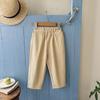 Calça Casual Colorida para Meninas 2026 Nova Coleção Primavera e Outono Calça de Moletom Versátil e Soltinha Infantil para Bebês e Crianças Pequenas