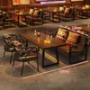 Bar de Canciones Folclóricas Sofá Cabina de Bistro Cafetería Casa de Té Speakeasy Estilo Étnico Restaurante BBQ Juego de Mesa y Sillas
