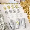 Explosiones Transfronterizas Joyería de Aleación para Uñas Dinero Dólar Joyería de Diamante Lujo Ligero Símbolo de Dólar Tridimensional Accesorios para Uñas Mayoreo