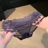 Panty Sexy de Gasa con Estampado de Leopardo y Encaje para Mujer 2026 Nuevo Estilo Anillo para Pierna de Puro Deseo Bragas de Cintura Baja para Mujer