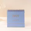 Novo Calendário 2027 Simples e Fresco Ornamento de Mesa Criativo Planejador Versão em Inglês Calendário