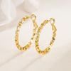 Aretes de Círculo Plateado para Mujer de Alta Gama Lujo Ligero Irregulares Exagerados Aretes Grandes Personalidad Moda Estilo Frío