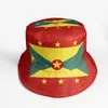 Sombrero de Pescador con Bandera de Granada, Sombrero de Ventilador con Estampado de Protección Solar Tipo Cubo para Hombres y Mujeres, Más Vendido en Ventas Transfronterizas