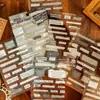 Exclusivo Transfronteiriço Retro Antigo À Prova D'água Colagem Criativa Adesivos Diário em Inglês Material Adesivo DIY Atacado