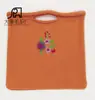Bolsa de Tricô Flor Fofa História de Primavera Estilo Dia da Deusa Passeio Bolsa de Mão Portátil Bolsa de Mão Feminina de Grande Capacidade