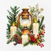 Adesivos de Natal Aquarela Vintage Raspadinha Impermeáveis Criativos Adesivos Decorativos de Feriado Adesivos de Desenho Animado para Diário DIY