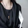 Collar con Colgante de Corazón Estilo Mismo de la Bloguera Coreana Fever para Mujer 2025 Popular Cadena para Clavícula Versátil Color Rojo Ankora