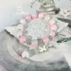 Sin Tabúes DIY Pulsera China de Flores Mariposas con Cuentas para Mujer con Buen Aspecto Pulsera Estilo Ins Regalo para Mejor Amiga Pulsera