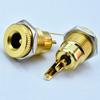DC-022B con tapa impermeable 5.5*2.1 5521 vertical base DC 5.5*2.5 roscado totalmente dorado
